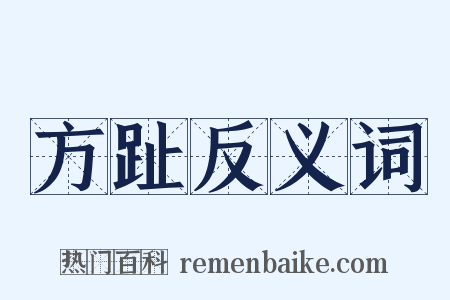 方趾反义词是什么意思的图片